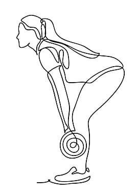 Woman lifting weights