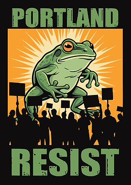 Portland Resist Frog Protest
