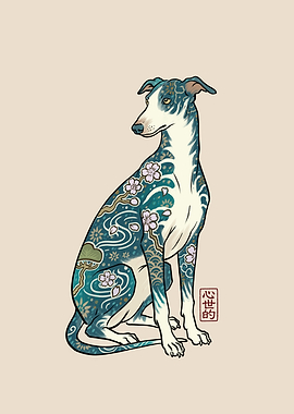 Greyhound cherry blossom