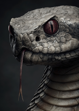 Close-up of a Rattlesnake Head