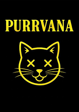 Purrvana Cat Logo