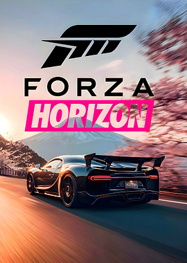 Forza Horizon Bugatti on a Japanese Road