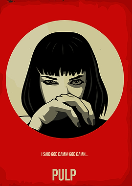 Pulp Fiction Mia Wallace Poster