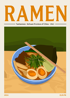Ramen Bowl Illustration