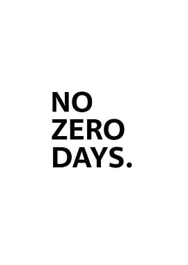No Zero Days Text Art