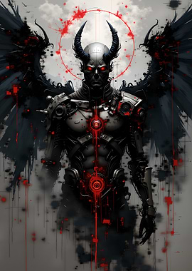 Cyberpunk Demon Angel