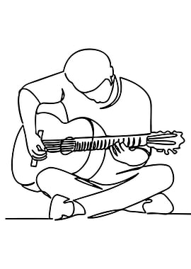 Person playing guitar