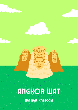 Angkor Wat Travel Poster