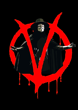 V for Vendetta Masked Figure