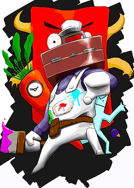 Castle Crashers – Knight Chaos Cartoon Art