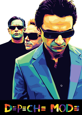 Depeche Mode Pop Art Portrait