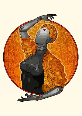 Atomic Heart – Robot Twins Retro Art