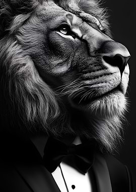 Lion in a Tuxedo