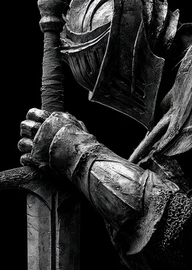 Knight Holding a Sword