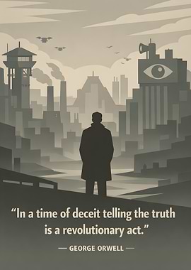 George Orwell quote about deceit