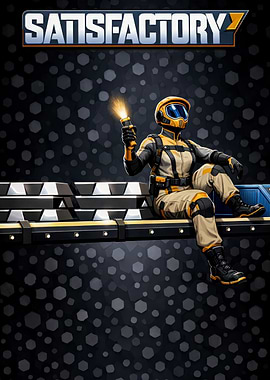 Satisfactory Game Character with Flashlight