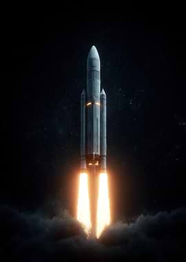Rocket Launching into Space