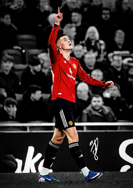 Benjamin Sesko Football Player Celebrating Goal