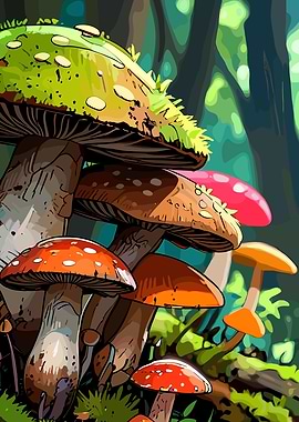 Enchanted Forest Mushrooms