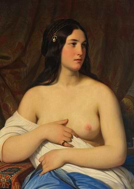 Portrait of a Woman with Pearl Hairpiece