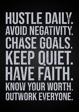 Daily Hustle Motivational Quote