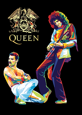 Queen Band Members Pop Art