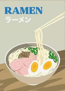 Ramen Bowl with Chopsticks