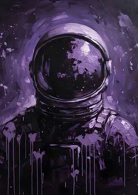 Astronaut in Purple Hues