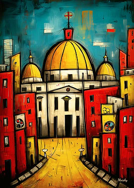 Chromatic Vatican Abstract Architecture