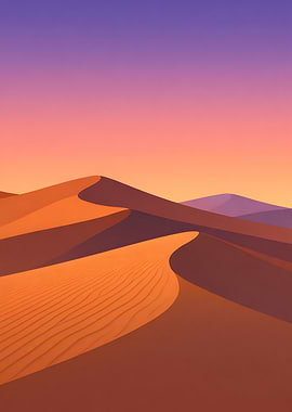 Desert Dunes at Sunset