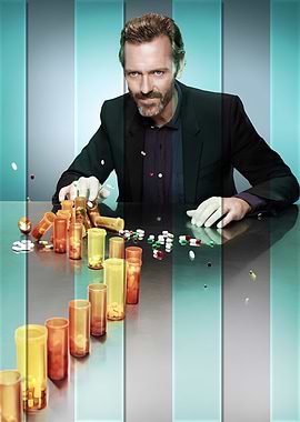 Dr. House with pills
