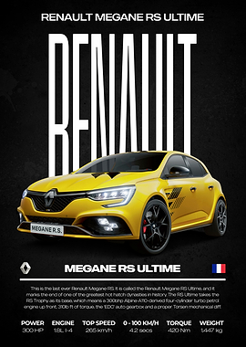 Renault Megane RS Ultime Poster
