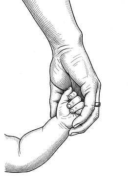 Parent and Child Holding Hands