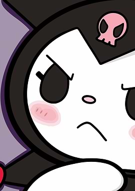 Kuromi with a Grumpy Expression