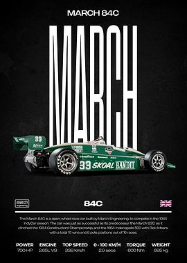 March 84C IndyCar Poster