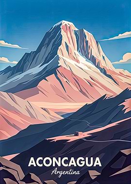 Aconcagua Mountain Poster