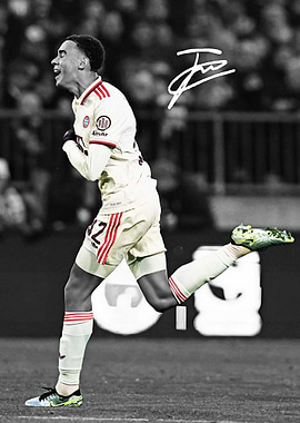 Jamal celebrating a goal