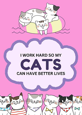 Cute Cats Working for Better Lives