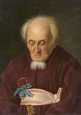 Portrait of an Elderly Man with a Key