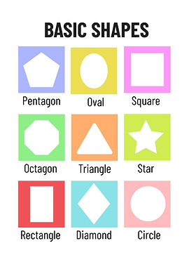 Basic Colorful Shapes Chart