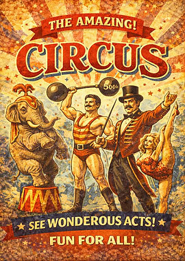 Vintage Circus Poster