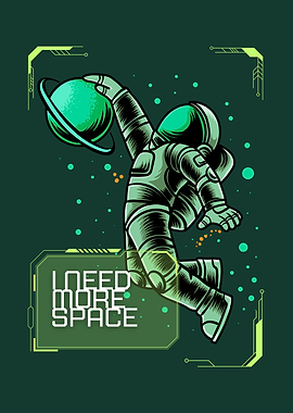 Astronaut holding a planet