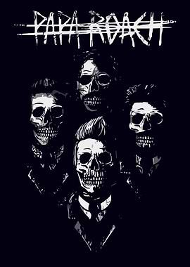 Papa Roach Skulls Band Logo