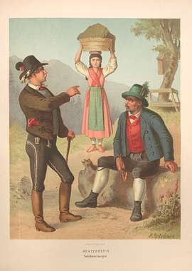 Austrian traditional costumes