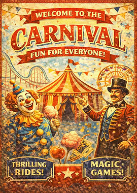 Vintage Carnival Poster