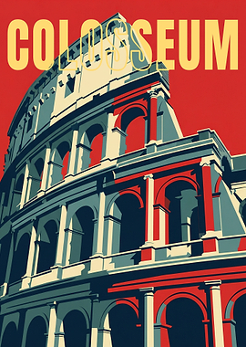 Colosseum Vintage Poster