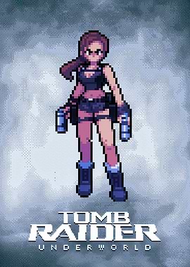 Pixel Art Lara Croft Tomb Raider