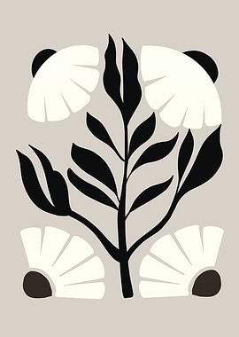 Abstract Floral Illustration