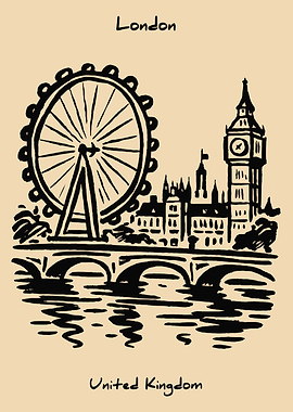 London Skyline Sketch