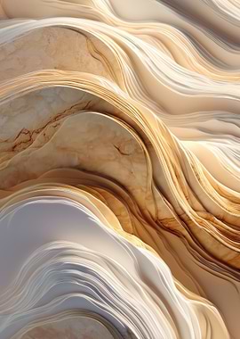 Abstract Marble Waves